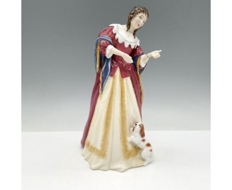 Limited Edition figure is part of the Stuart Queens series, colored in cream, yellow, red and blue. Missing Mandolin. Royal D