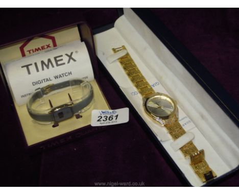 Two watches including Timex Quartz, ladies and Gianni Vecci