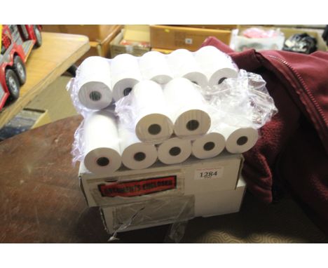 A quantity of tile receipt rolls