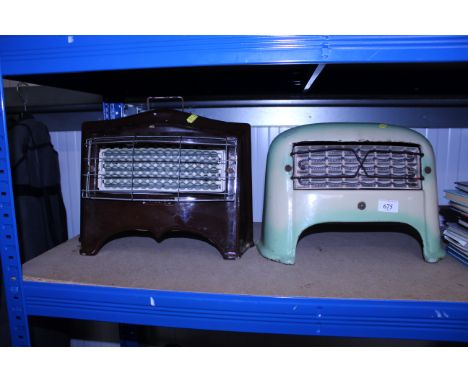 An Art Deco style Belling electric fire and a Carron &amp; Co. similar, both sold as collector's items