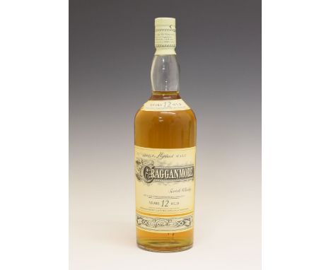 Cragganmore 12 Years Old Single Highland Malt Scotch Whisky, one litre bottle   Condition: Seal is good, level is good, label