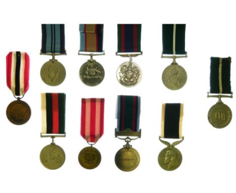 Mixed group of ten various war medals to include India Service Medal, Australia Service Medal awarded WX12332 Agt Osborn, Can