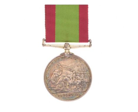 Victorian British Afghan War 1878-80 Medal awarded to 1310 Private G Palmer of the 1/5th Fusiliers, on ribbon   Condition: Sl