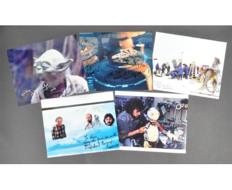 Star Wars - The Empire Strikes Back - Art Dept / Special Effects Crew - a collection of x5 autographed 8x10" photographs from