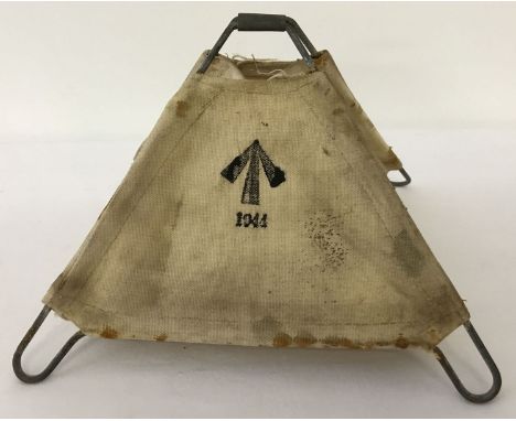 A WWII style British D Day mine marker.  Printed date and broad arrow mark. 