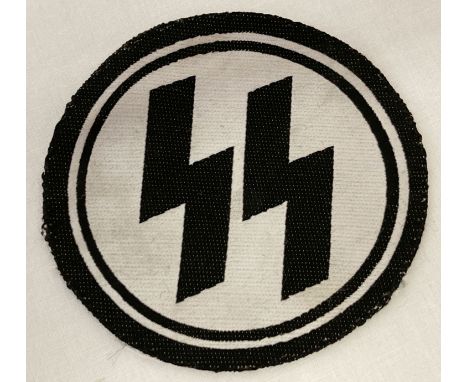 A WWII style German SS cloth sleeve patch.  