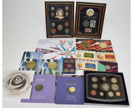 UK proof coinage sets from 1970, 1971, 1980, 1981, 1983 to 1995, 1997-1998, 2000 to 2005, 2008 and 2009 (Kew Garden fifty pen