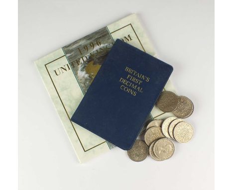 A large collection of UK cupro-nickel, bronze and copper coinage, to include "cartwheel" Twopence, together with a few foreig