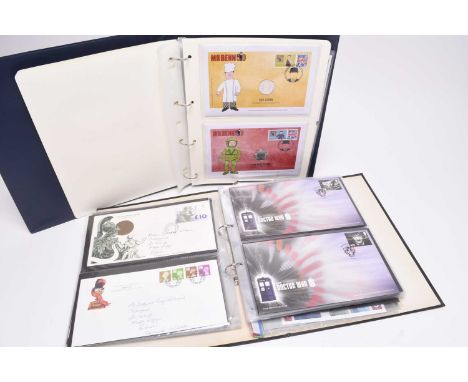 Great Britain 1972-approx 2020s a large accumulation of First Day covers and stamps filling 11 A4 binders plus 1 small binder