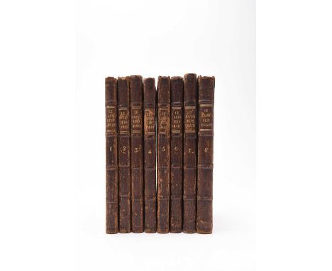 LELAND, John, The Itinerary of John Leland the Antiquary, first edition, Oxford 1710-12. Folding plate in vol. 8. Contemporar