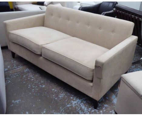 SOFA, with buttoned back, 170cm x 88cm x 78cm H.