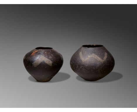 TWO ZULU BEER POTS, UKHAMBACf. Klopper, S., Nel, K. and Conru, K., The Art of Southeast Africa from the Conru Collection, Mil