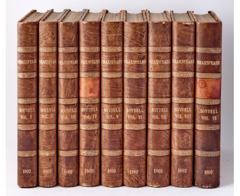 SHAKESPEARE, WILLIAMThe Dramatic Works of Shakespeare revised by George Steevens. London: W. Bulmer and Co., Shakespeare Prin