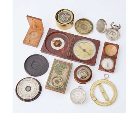 [INSTRUMENTS - NAVIGATIONAL AND TIMEKEEPING]A collection of ten portable navigation and timekeeping instruments, including DA