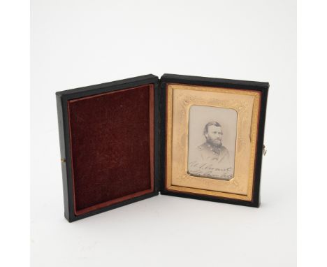 BRADY, MATHEWVignette portrait of Ulysses S. Grant. Albumen print mounted to a carte de visite, recto imprinted "Brady Washin