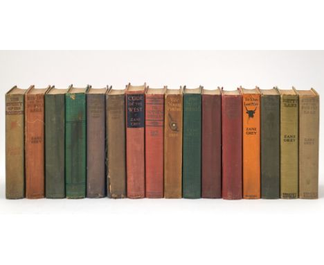 GREY, ZANEThe Zane Grey collection of Elma and Karl Schwarz. Approximately 40 volumes, the majority inscribed and signed to E