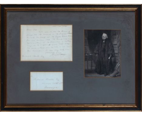 [SUPREME COURT]STORY, JOSEPH. Autograph note signed. No place: 4 March 1834. One page note signed "Joseph Story" requesting p
