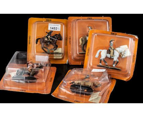Del Prado Collectors Interest. ( 5 ) Del Prado Hand Painted Metal Figures, Never Been Used / Still In Sealed Packaging. Compr