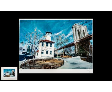 Bob Dylan Limited Edition Signed Giclee Print, titled 'Little Factory for Ice Cream', release date 2019.  Image size 23" x 16