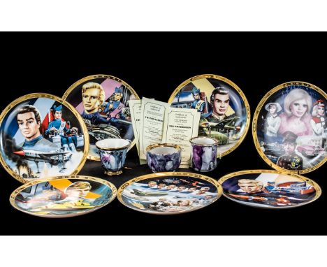 Collection of Seven Thunderbird Cabinet Plates, with certificates, from the Hamilton Collection by Steve Kyte.  Together with