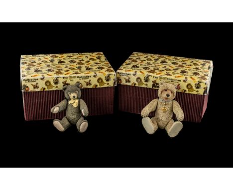 Pair of Steiff Resin Bears, in original boxes, from the Steiff Collection by Enesco, comprising 1930 Teddy Bear figure 5" tal