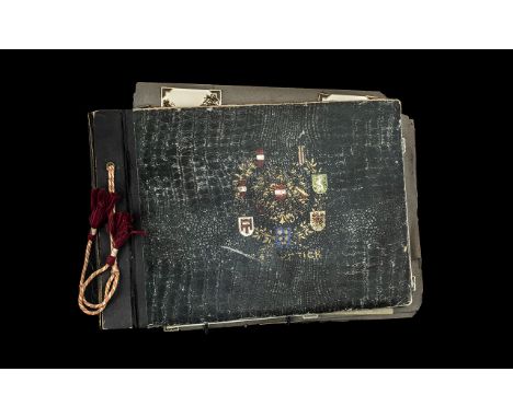 British/ German/ Far East Military Interest: Photograph Album ' Fur Erinnerung An Weihnachten 1946 Knittelfeld Den including 
