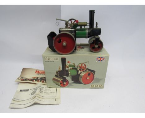 A boxed Mamod live steam SR1a steam roller, missing steering rod 