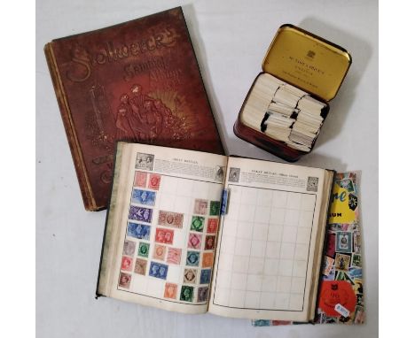 A Sammel-Album, fur Stollwerck-Bilder, late 19th century collectors card album, a vintage tin containing a quantity of Brooke