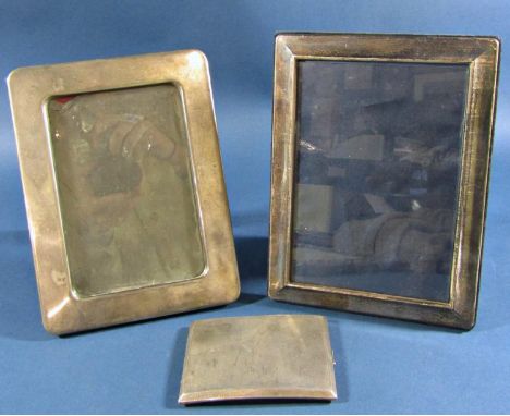 A silver engine turned cigarette case with a cricket batsman's scores recorded to the interior, Sheffield 1933, maker Walker 