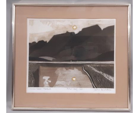 John Brunsdon (1933-2012) - 'Welsh Scene: Harlech', Artist proof print 11/15, signed, titled and numbered in pencil below, fr