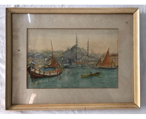 Three c.19th century watercolours to include: Attributed to Tristram James Ellis (1844-1922) - 'Byzantium, Constantinople, Is