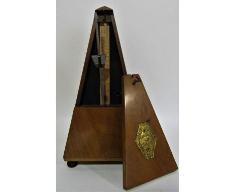 A vintage Maelzel pyramid metronome 23cm high. 