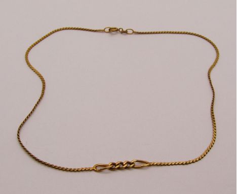 1970s 9ct chain necklace, 4.7g 