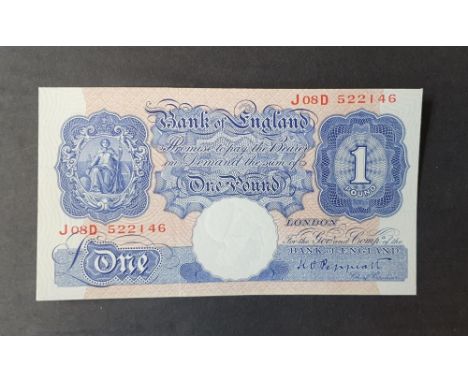 K O Peppiatt £1 British bank-note  