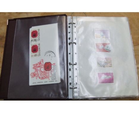Album of approx 20 pages of GB and world stamps together with a selection of first day covers.  