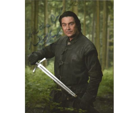 Nathaniel Parker signed 10 x 8 colour Robin Hood Photoshoot Portrait Photo, from in person collection autographed at London T