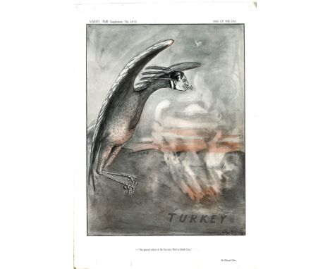 Sir Edward Grey The general colour of the secretary bird is bluish grey Vanity Fair print. Dated 26. 03. 1913. Good Condition