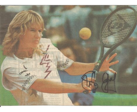 Tennis Steffi Graf 7x5 signed colour photo. Stefanie Maria "Steffi" Graf ( born 14 June 1969) is a German former professional