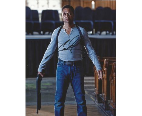 Cuba Gooding JR signed 10 x 8 colour Hero Wanted Movie Portrait Photo, from in person collection autographed at Baftas London