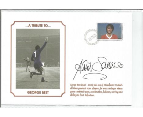 Football David Sadler signed A Tribute to George Best commemorative Sporting Legends Cover. David Sadler (born 5 February 194