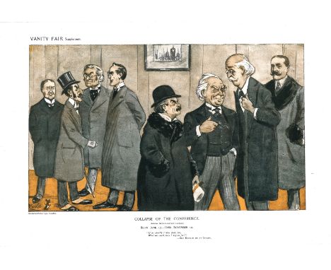 Lloyd George Collapse of the Conference Vanity Fair print. Dated 10. 12. 1913. Good Condition. We combine postage on multiple