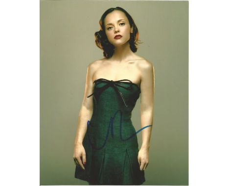 Christina Ricci signed 10 x 8 colour Photoshoot Portrait Photo, from in person collection autographed at London Premiere 2008
