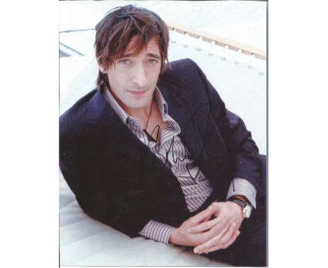 Adrian Brody signed 10 x 8 colour Photoshoot Portrait Photo, from in person collection autographed at London Film Festival 20