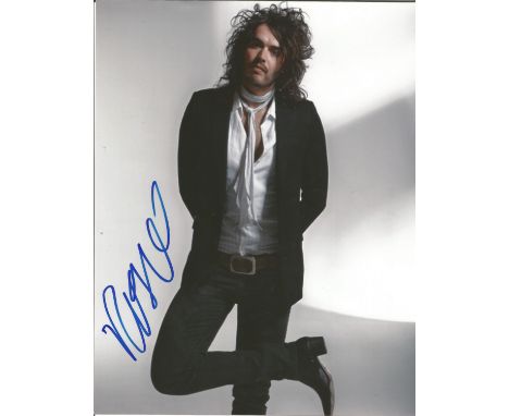 Russell Brand signed 10 x 8 colour Photoshoot Portrait Photo, from in person collection autographed at London Premiere 2011. 