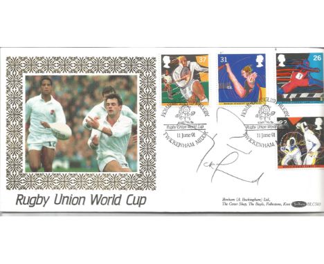 Rugby Union Word Cup Benham Cover signed by Paul Ackford PM Twickenham Middx 11 June 91 . Paul Ackford (born 26 February 1958