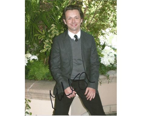 Michael Sheen signed 10 x 8 colour Photoshoot Portrait Photo, from in person collection autographed at. Good Condition. All s