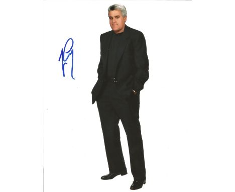Jay Leno signed 10 x 8 colour Photoshoot Portrait Photo, from in person collection autographed at New York 2014. Good Conditi