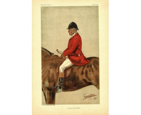Tailby A Leicestershire Man Vanity Fair Print. Dated 06. 04. 1899. Good Condition. We combine postage on multiple winning lot