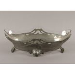Jugendstil-Jardinière, Zinn, Osiris, um 1900