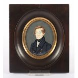 Miniaturportrait eines Mannes, deutsch, um 1820/30